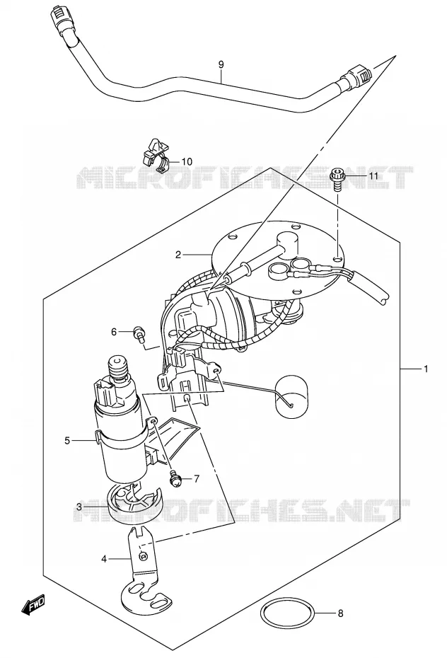 FUEL PUMP Suzuki MOTO 1500 INTRUDER 2007  VL1500K7(E2)