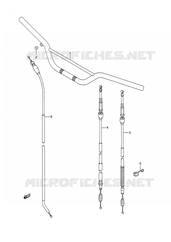 HANDLEBAR Suzuki MOTO 250 RM 1989  RM250K(E28)
