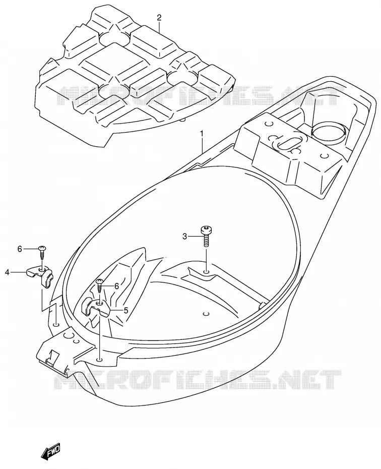 HELMET BOX Suzuki SCOOTER 125 UE 2001  UE125CTK1(P2)