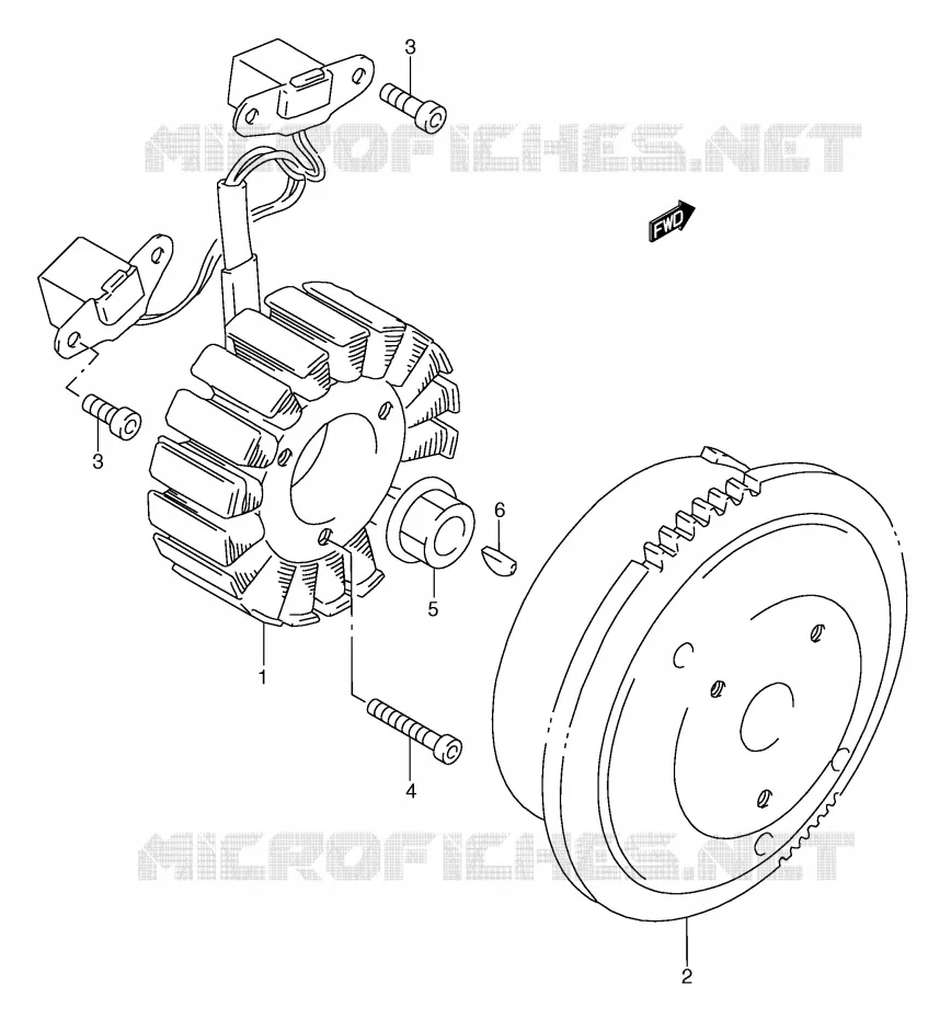 IGNITION Suzuki MOTO 250 RG 1997  RGV250V(E1)