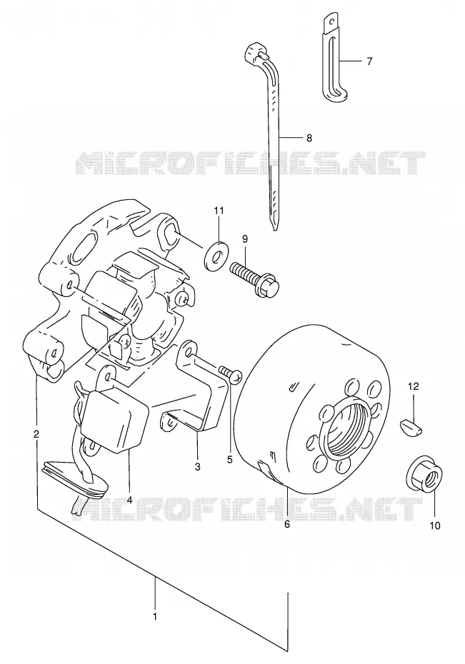 IGNITION Suzuki MOTO 250 RM 1998  RM250W(E3/E28)