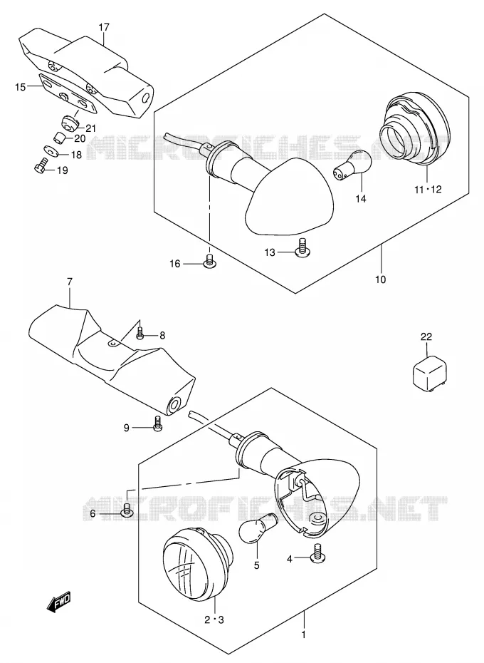 INDICATORS Suzuki MOTO 1500 INTRUDER 2008  VL1500K8(E2)