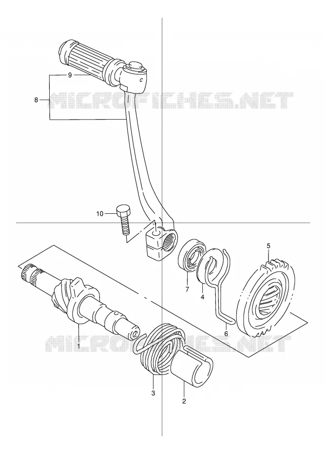 KICK STARTER Suzuki MOTO 50 PV 2000  PV50Y(E15)