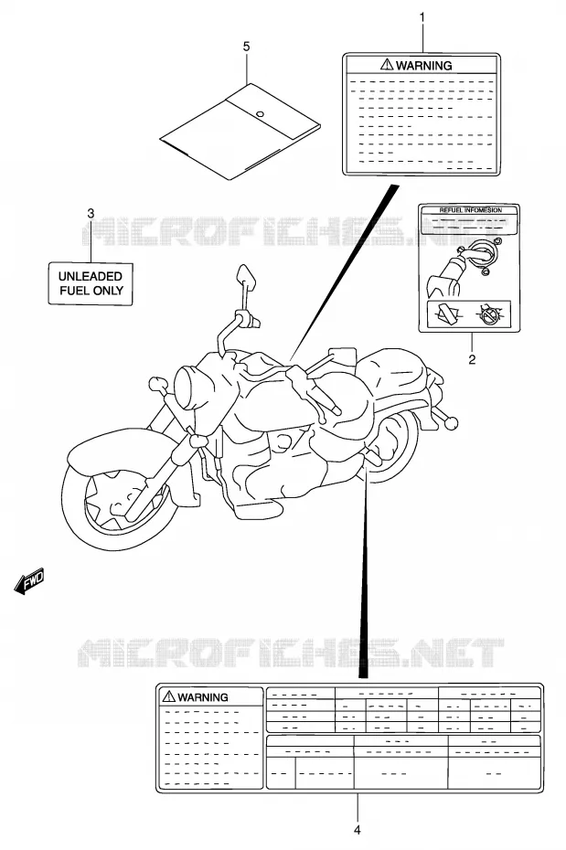 LABEL Suzuki MOTO 1500 INTRUDER 2008  VL1500K8(E2)