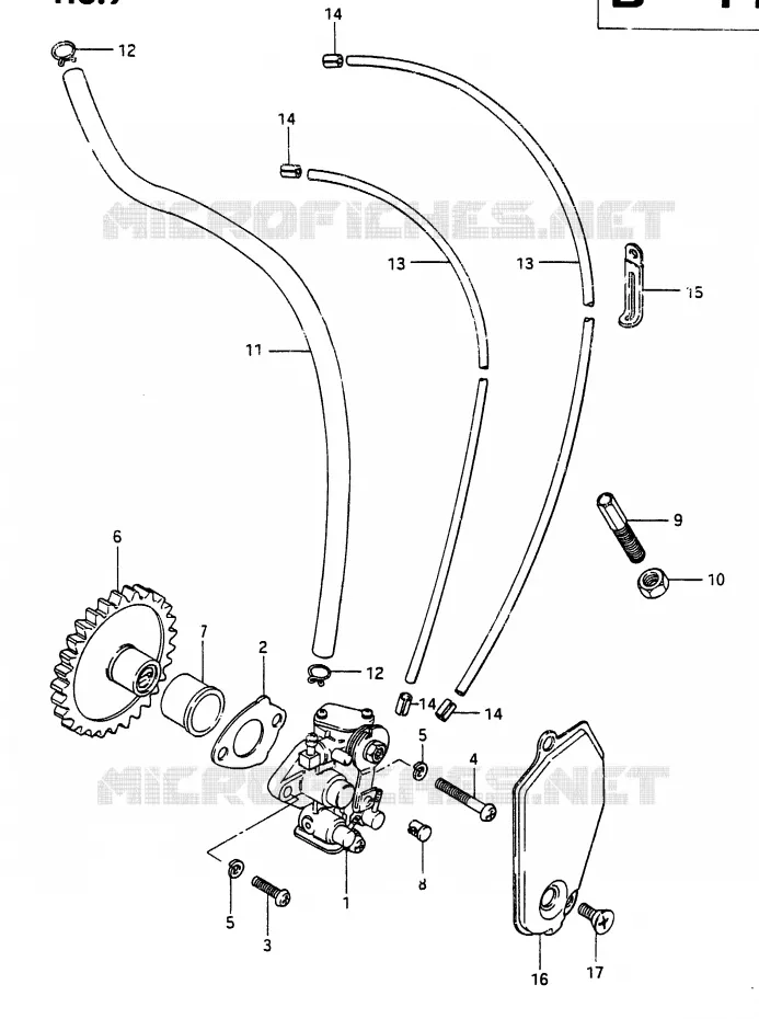 OIL PUMP Suzuki MOTO 250 RG 1986  RG250FG(G/H)