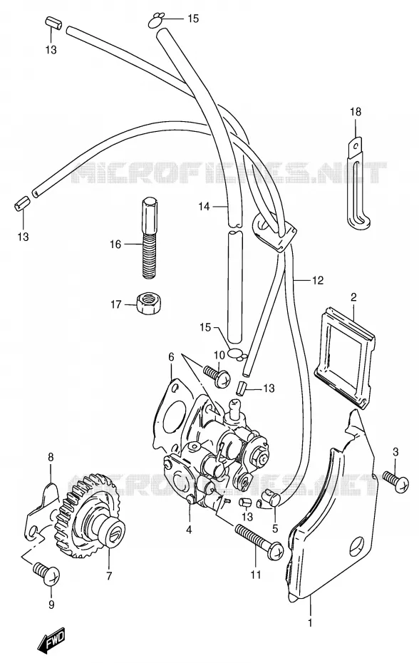 OIL PUMP Suzuki SCOOTER 50 Autres-modeles 1996  RC50T(E1)