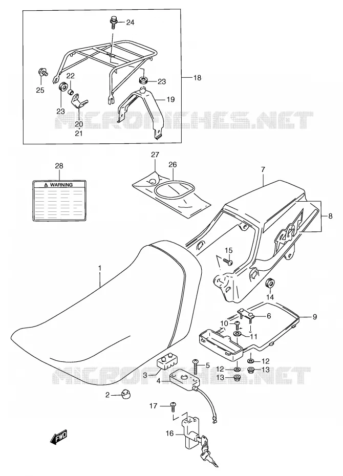 SEAT Suzuki MOTO 50 RG 1994  RG50R(E6)