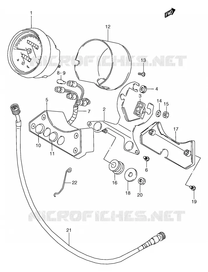 SPEEDOMETER Suzuki MOTO 800 MARAUDER 2002  VZ800K2(E2)