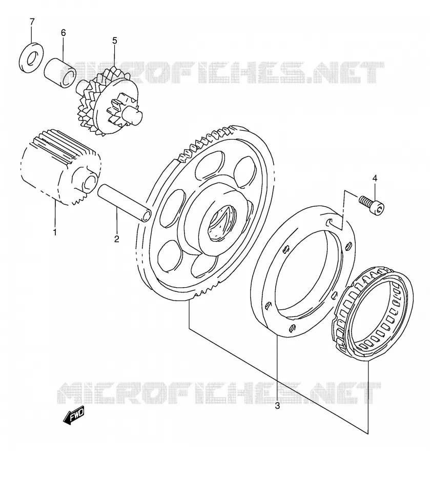 STARTER MOTOR CLUTCH Suzuki MOTO 1500 INTRUDER 2007  VL1500K7(E2)