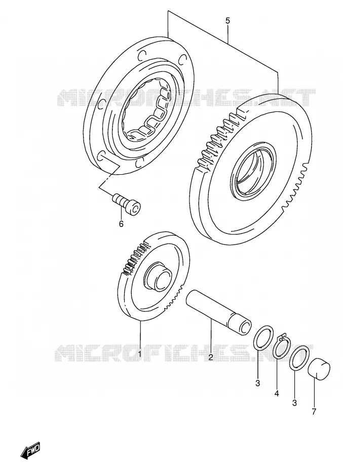 STARTER MOTOR CLUTCH Suzuki MOTO 600 RF 1994  RF600RUR(E2)