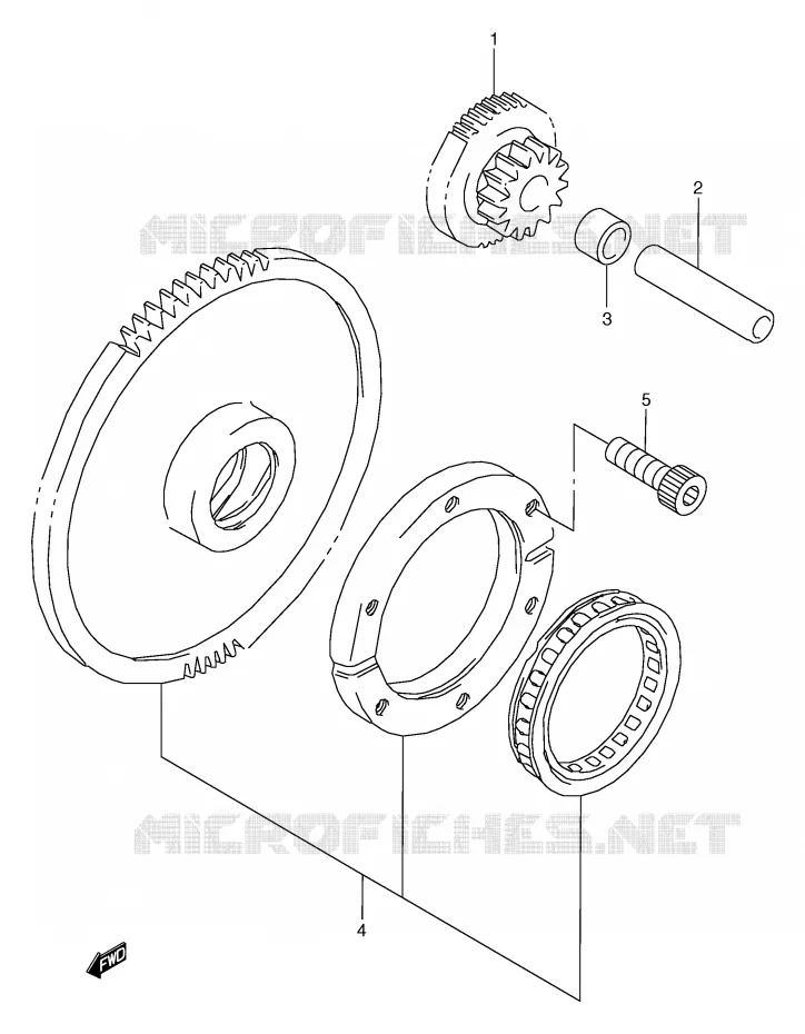 STARTER MOTOR CLUTCH Suzuki MOTO 800 MARAUDER 1998  VZ800W(E2)