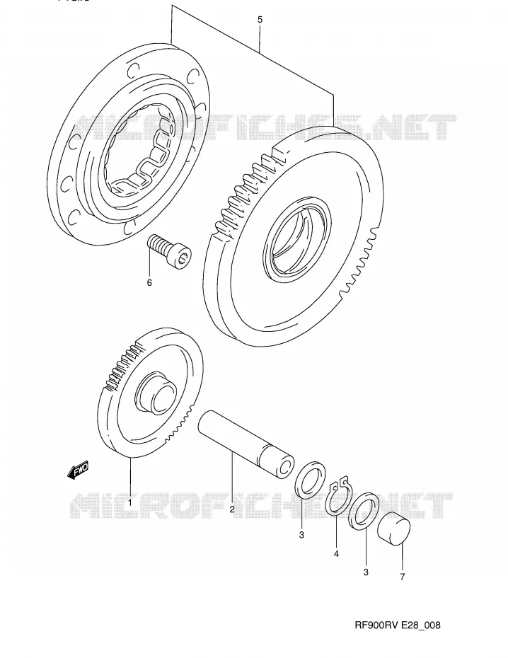 STARTER MOTOR CLUTCH Suzuki MOTO 900 RF 1994  RF900RR(E28)