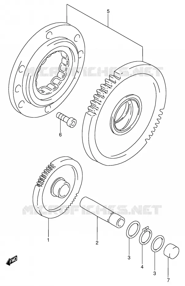 STARTER MOTOR CLUTCH Suzuki MOTO 900 RF 1997  RF900RV(E2)
