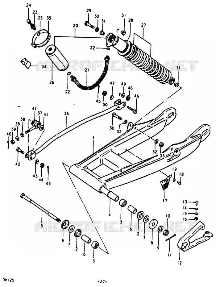SWINGARM (RM125T) Suzuki MOTO 125 RM 1980  RM125T