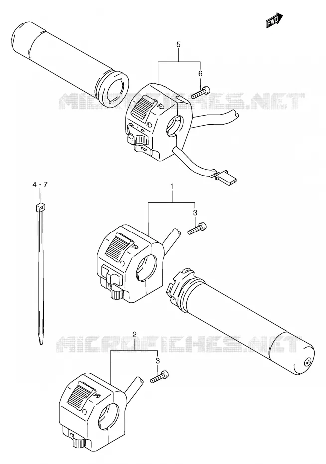 SWITCHES Suzuki MOTO 800 MARAUDER 2000  VZ800Y(E2)