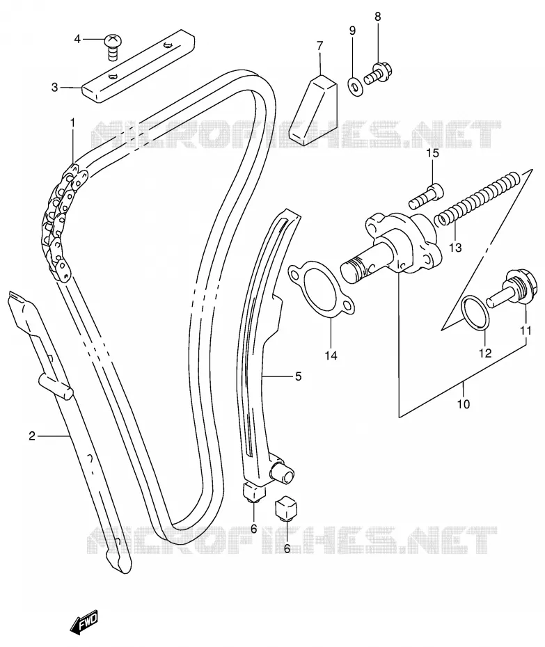 TIMING Suzuki MOTO 900 RF 1995  RF900RS2(E2)