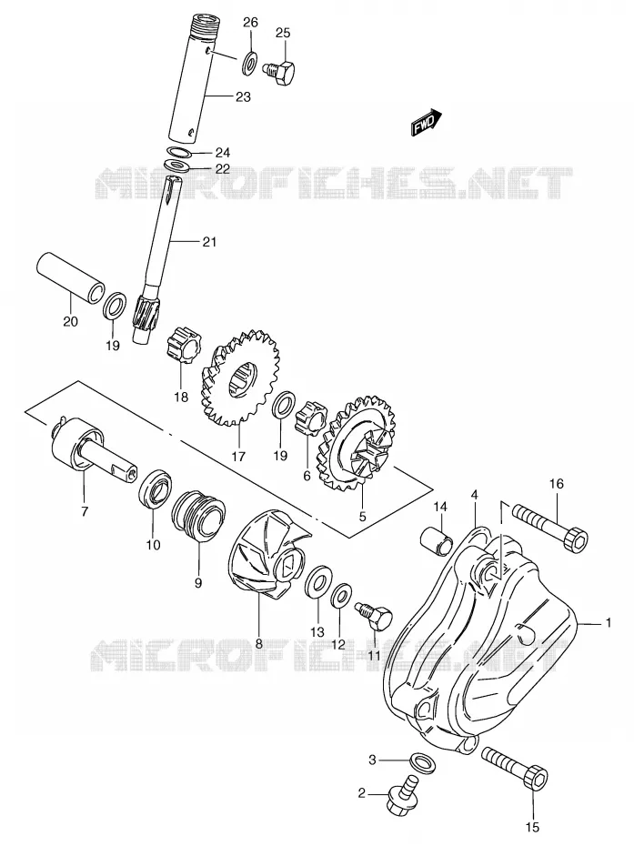 WATER PUMP Suzuki MOTO 50 RG 1994  RG50R(E6)