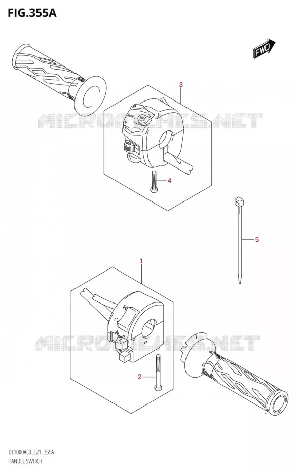 SWITCHES Suzuki MOTO 1000 V-STROM 2018  DL1000XA L8 E21