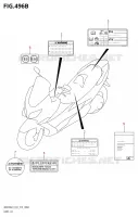 LABELTTE (AN400AL9 E19) for Suzuki BURGMAN 400 2019