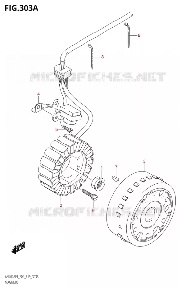 IGNITION Suzuki SCOOTER 400 BURGMAN 2019  AN400A L9 (E02,E19)