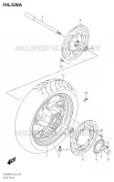 FRONT WHEEL for Suzuki BURGMAN 400 2020