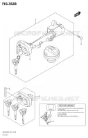 LOCK SET for Suzuki BURGMAN 400 2020