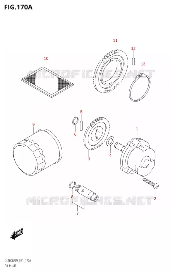 OIL PUMP Suzuki MOTO 1000 V-STROM 2019  DL1000A L9 (E21)