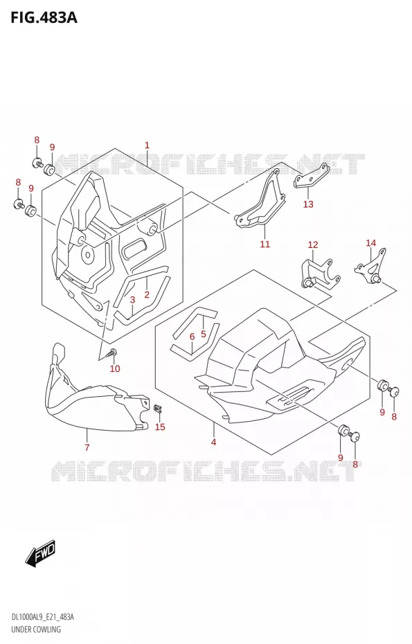 UNDER COWLING Suzuki MOTO 1000 V-STROM 2019  DL1000XA L9 (E21)