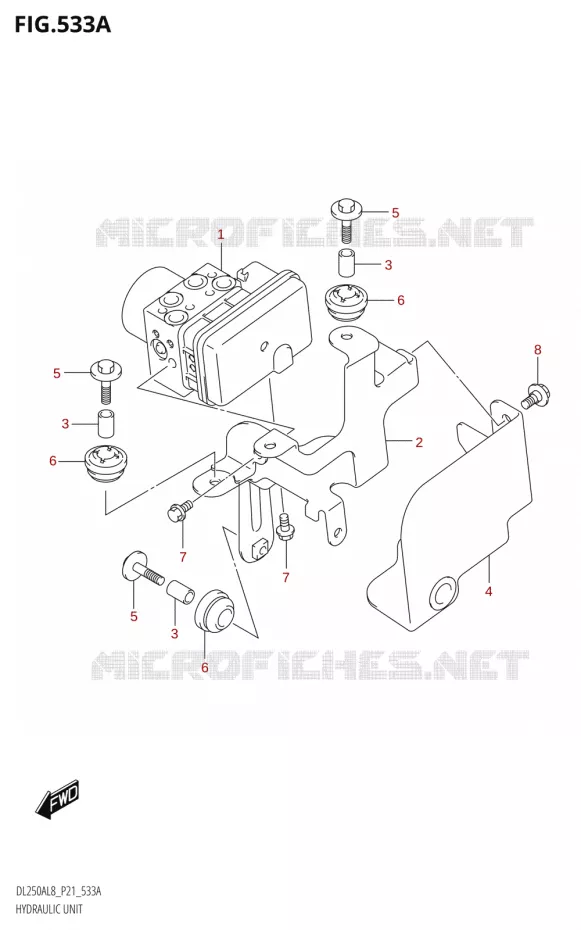 ABS SYSTEM Suzuki MOTO 250 V-STROM 2018  DL250A L8 (P21)