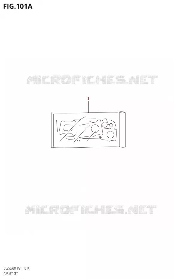 GASKET SET Suzuki MOTO 250 V-STROM 2018  DL250A L8 (P21)