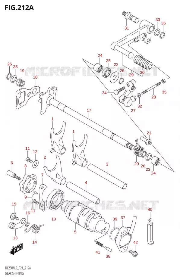 GEAR SHIFTING ASSY Suzuki MOTO 250 V-STROM 2019  DL250A L9 (P21)