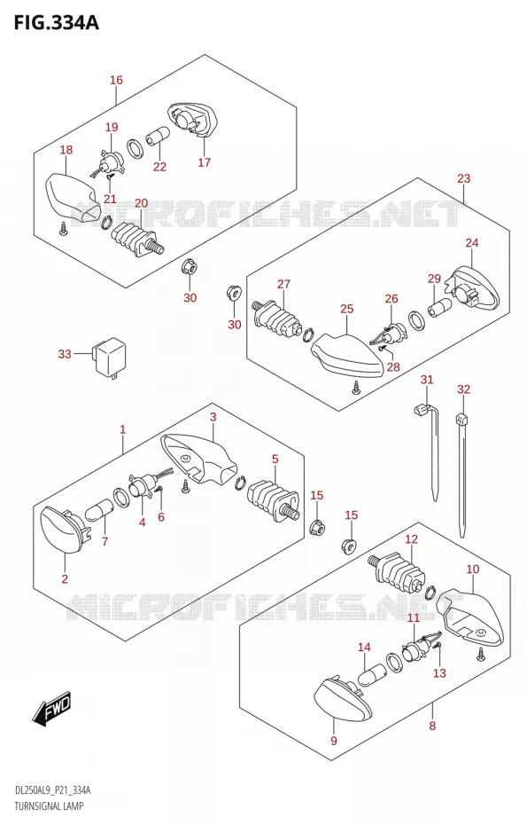 INDICATORS Suzuki MOTO 250 V-STROM 2019  DL250A L9 (P21)