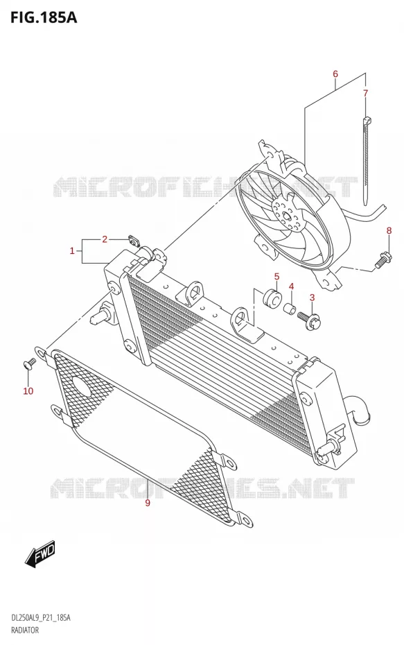 RADIATOR Suzuki MOTO 250 V-STROM 2019  DL250A L9 (P21)