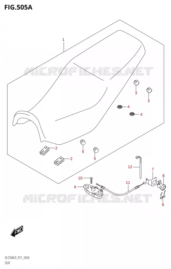 SEAT Suzuki MOTO 250 V-STROM 2019  DL250A L9 (P21)