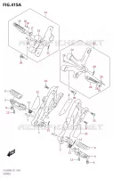 FOOTREST for Suzuki V-STROM 250 2020