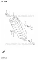 REAR SHOCK ABSORBER for Suzuki V-STROM 250 2020