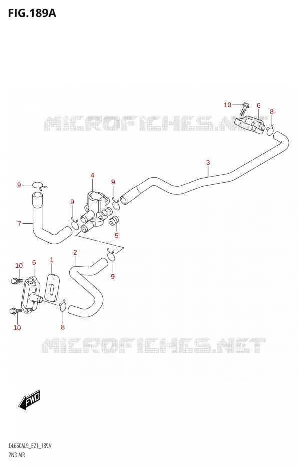 ANTI POLLUTION SYSTEM Suzuki MOTO 650 V-STROM 2019  DL650A L9 (E21)