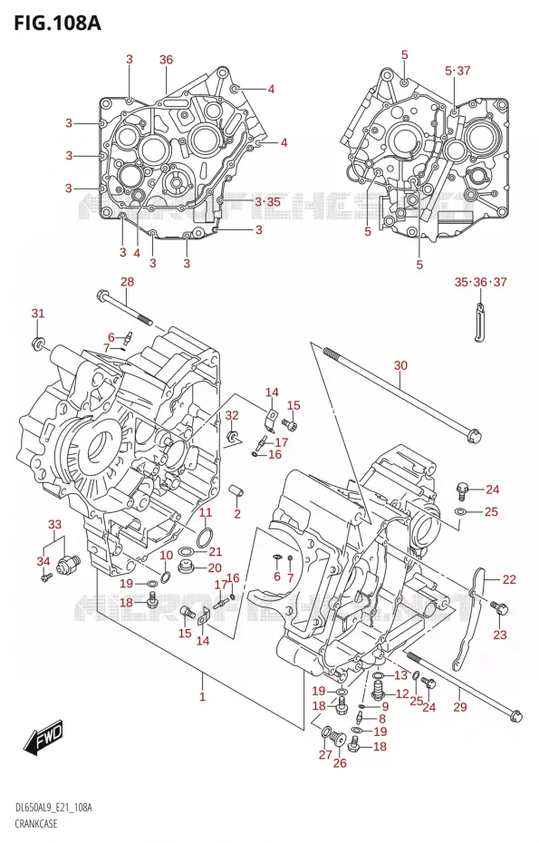 CASING Suzuki MOTO 650 V-STROM 2019  DL650XA L9 (E21)