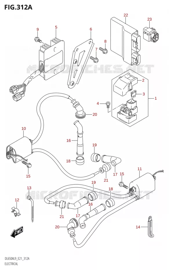 ELECTRICAL (DL650XA,DL650A) Suzuki MOTO 650 V-STROM 2019  DL650XA L9 (E21)