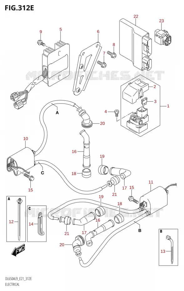ELECTRICAL (DL650XAUE,DL650AUE) Suzuki MOTO 650 V-STROM 2019  DL650A L9 (E21)