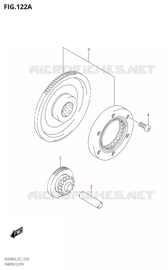 STARTER MOTOR CLUTCH Suzuki MOTO 650 V-STROM 2019  DL650XA L9 (E21)