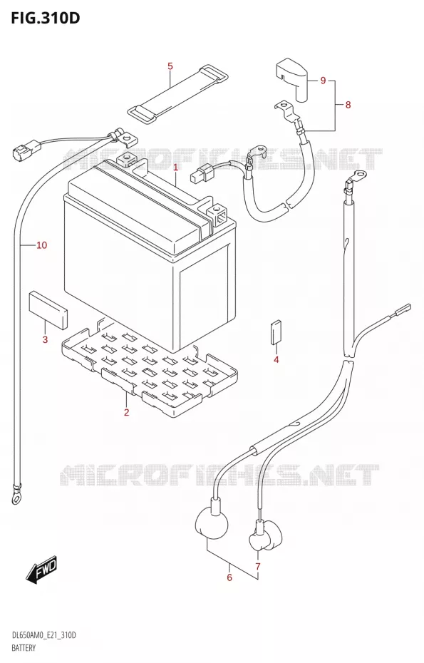BATTERY Suzuki MOTO 650 V-STROM 2020  DL650A M0 (E21)