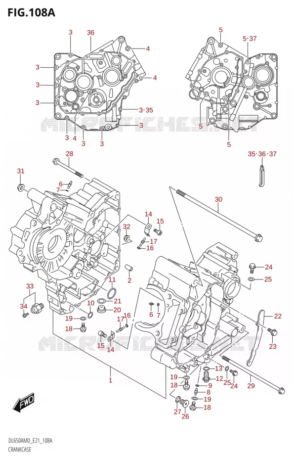 CASING Suzuki MOTO 650 V-STROM 2020  DL650XA M0 (E21)