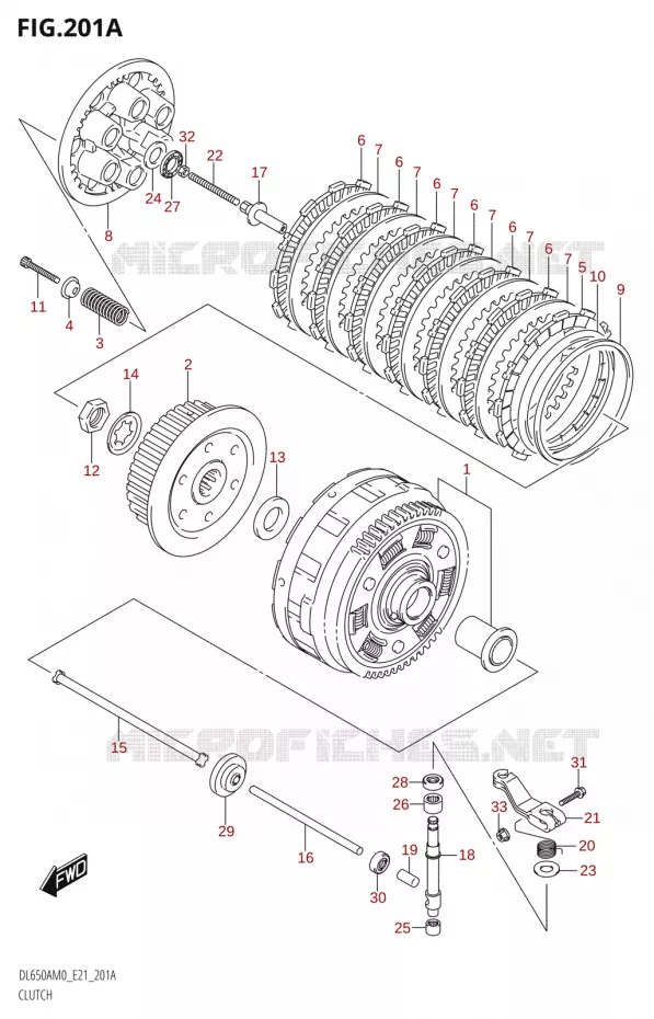 CLUTCH Suzuki MOTO 650 V-STROM 2020  DL650XA M0 (E21)