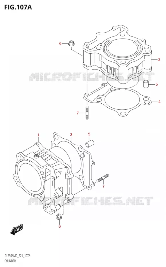 CYLINDER Suzuki MOTO 650 V-STROM 2020  DL650A M0 (E21)