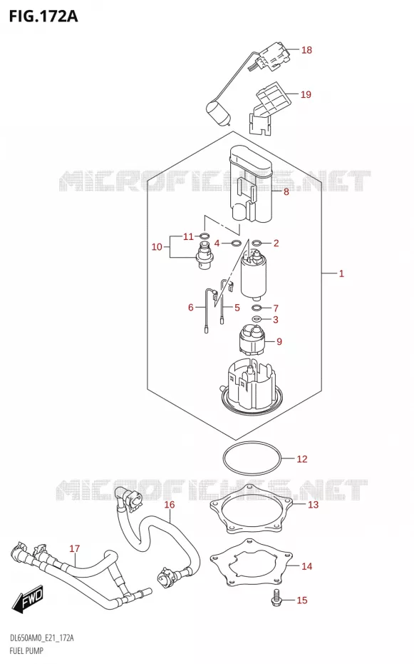 FUEL PUMP Suzuki MOTO 650 V-STROM 2020  DL650A M0 (E21)