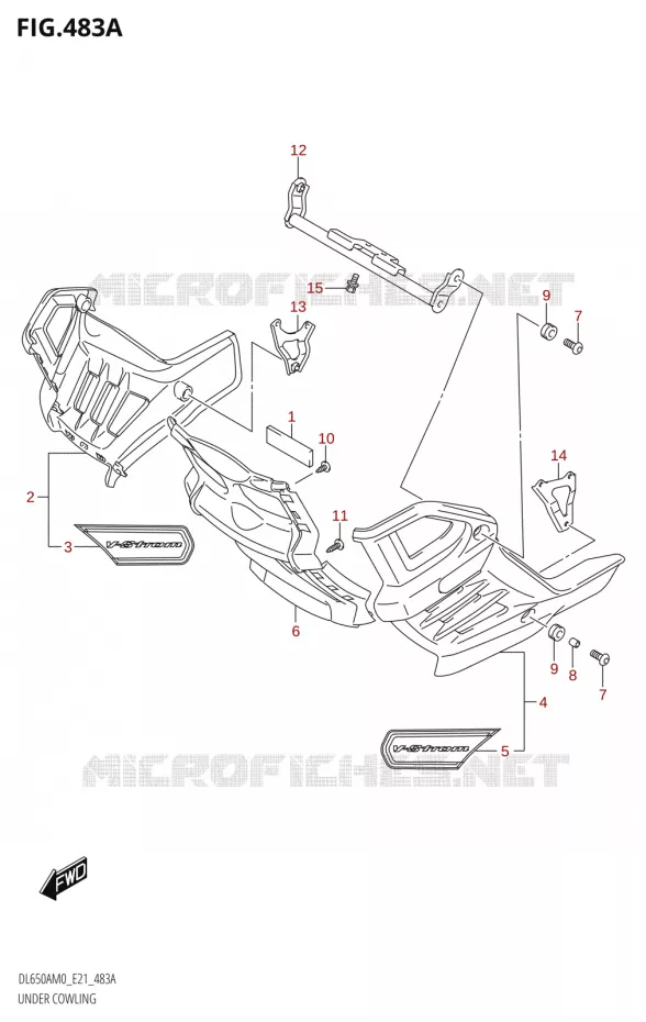 LOWER FAIRINGIEUR (DL650XA,DL650XAUE) Suzuki MOTO 650 V-STROM 2020  DL650A M0 (E21)