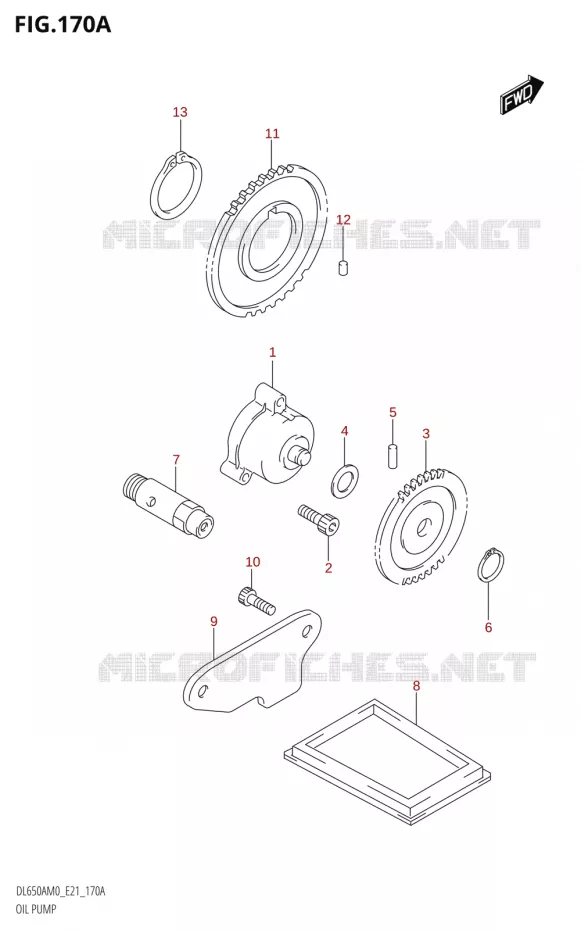 OIL PUMP Suzuki MOTO 650 V-STROM 2020  DL650A M0 (E21)
