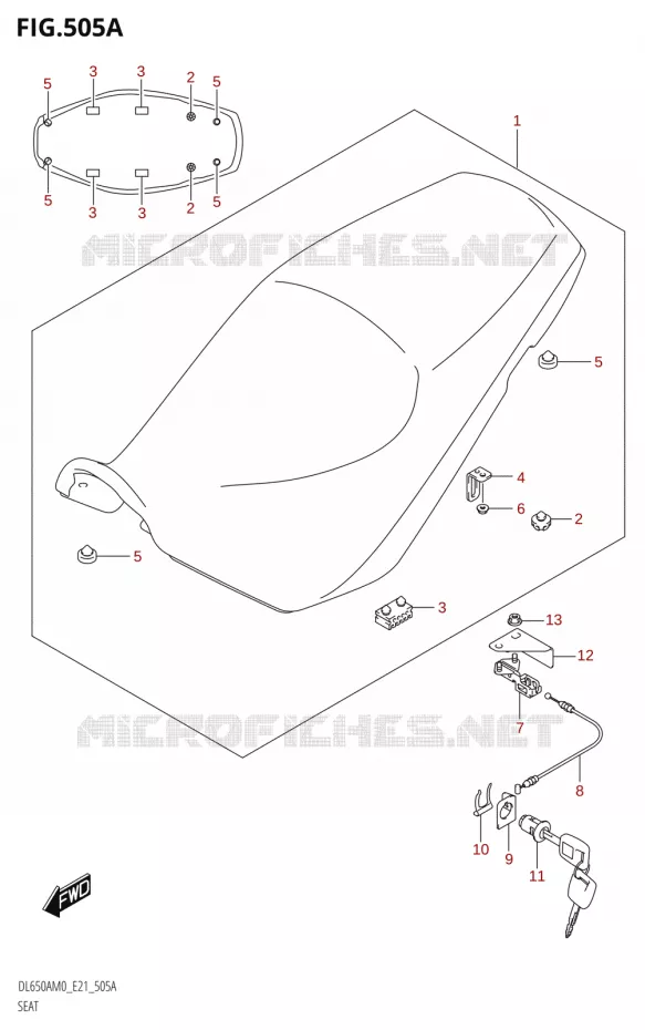 SEAT Suzuki MOTO 650 V-STROM 2020  DL650A M0 (E21)