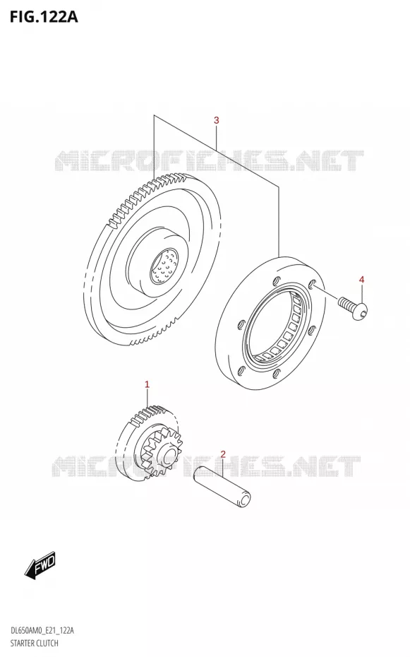 STARTER MOTOR CLUTCH Suzuki MOTO 650 V-STROM 2020  DL650XA M0 (E21)